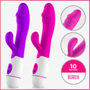 Vibrador Com Estimulador de Clitoris E 10 Modos De Vibração - Female Vibrator