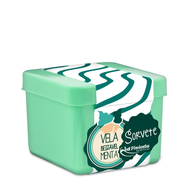 Vela Beijável Sorvete de Menta - Desfrute cada pingo de prazer!