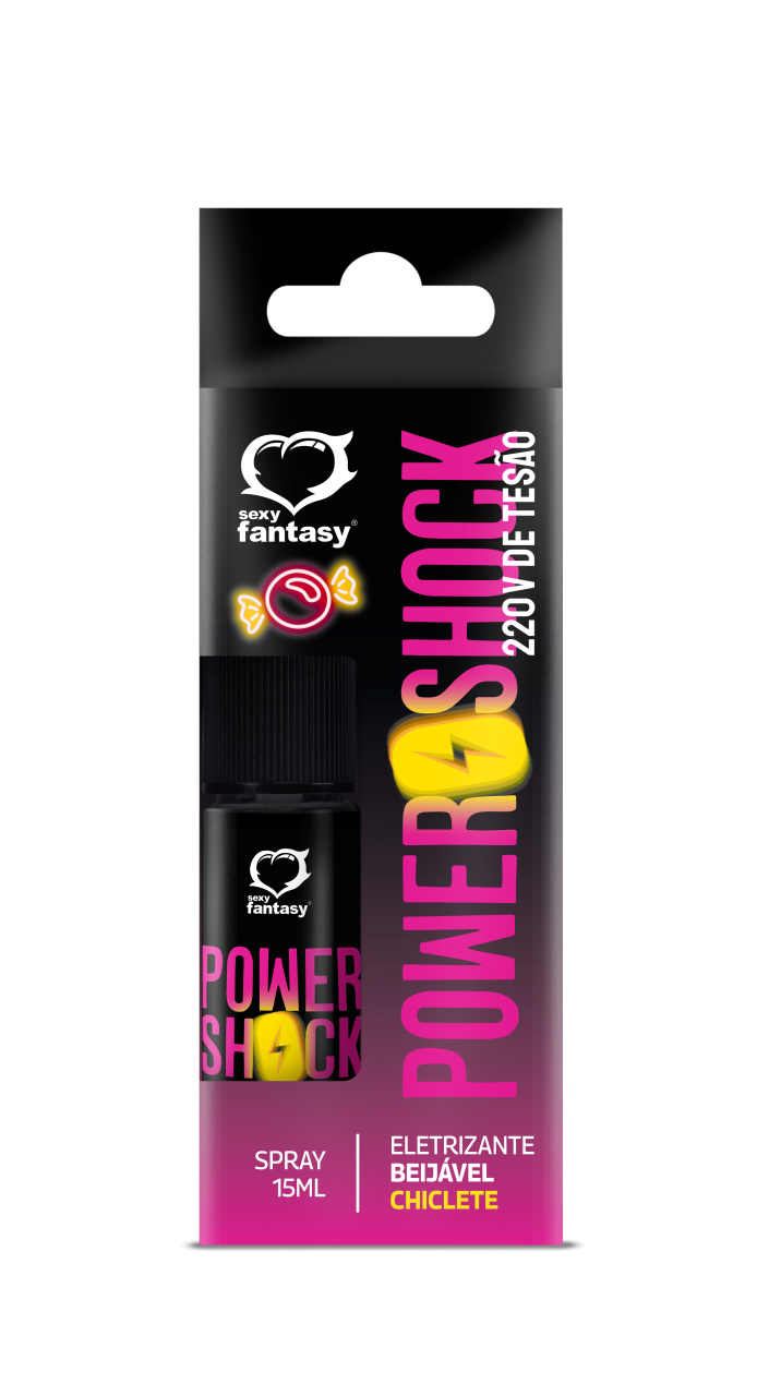 Power Shock 220v Gel Eletrizante 15g Sabor Chiclete