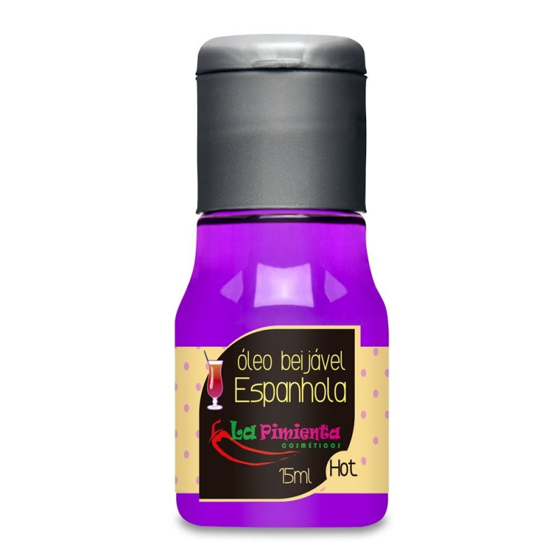 Óleo Beijável com Sensação HOT e Aroma Espanhola LA PIMIENTA
