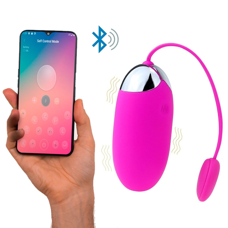 Vibrador Bluethooth Feminino Ponto G Controle por Celular À distância 12 Modos de Vibração - Pretty Love Bluetooth