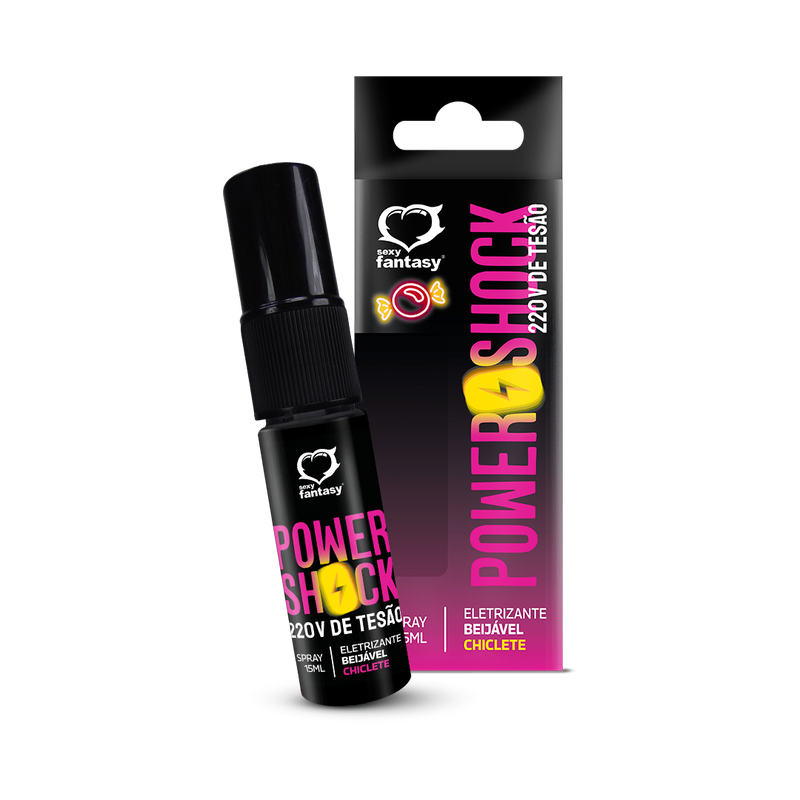 Power Shock 220v Gel Eletrizante 15g Sabor Chiclete