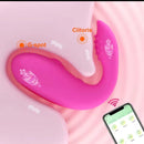 Vibrador de Casal em Formato de Baleia – Duplo Estímulo com Controle à Distância via APP 🔥