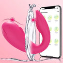 Vibrador de Casal em Formato de Baleia – Duplo Estímulo com Controle à Distância via APP 🔥