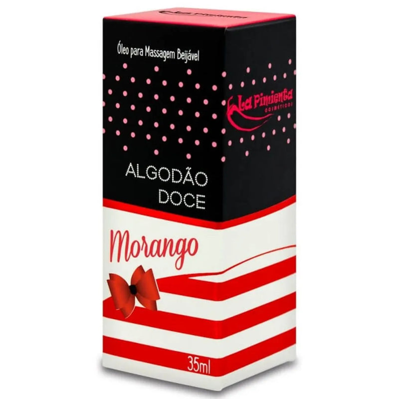 Óleo Beijável Algodão Doce Hot – Sabor Morango | La Pimienta