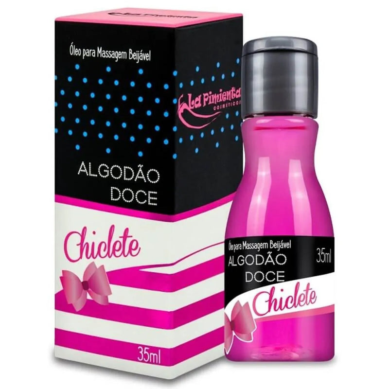 Óleo Beijável Algodão Doce Hot – Sabor Chiclete | La Pimienta