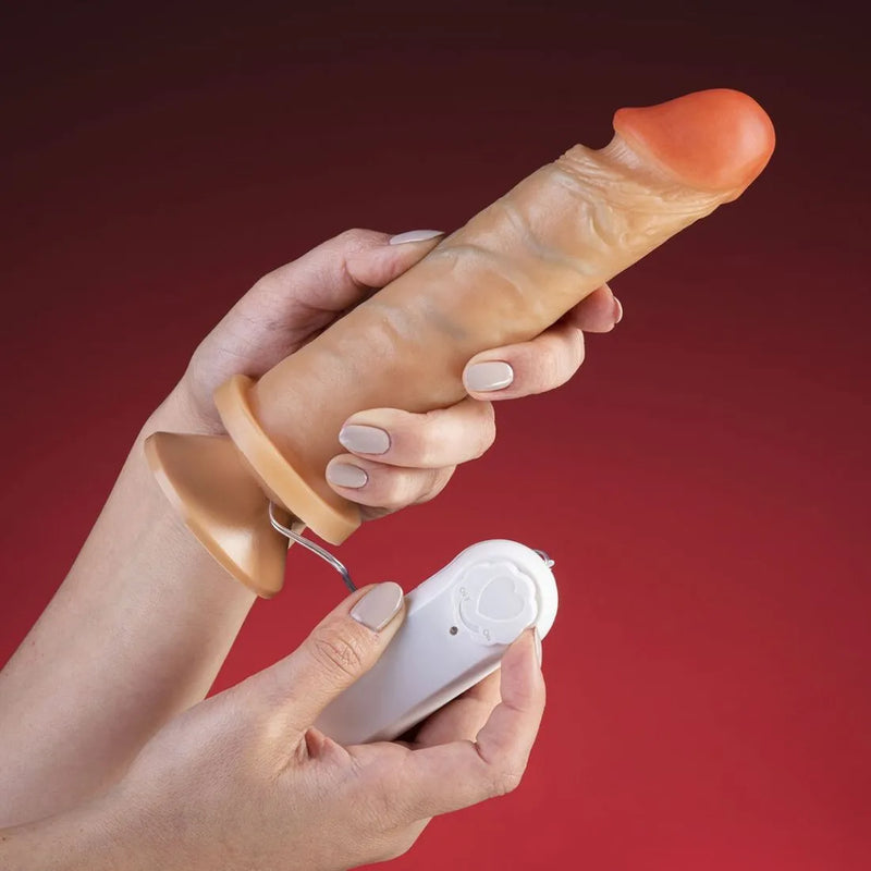Pênis Real Dick Ultra Realístico com Vibro e Ventosa – Vibração e Realismo para o Seu Máximo Prazer