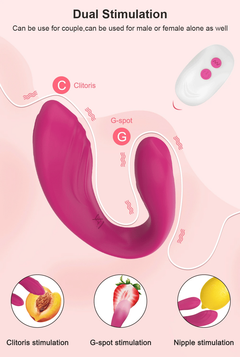Plug Anal Vibratório 2 em 1 – Prazer Duplo para Todos os Gostos