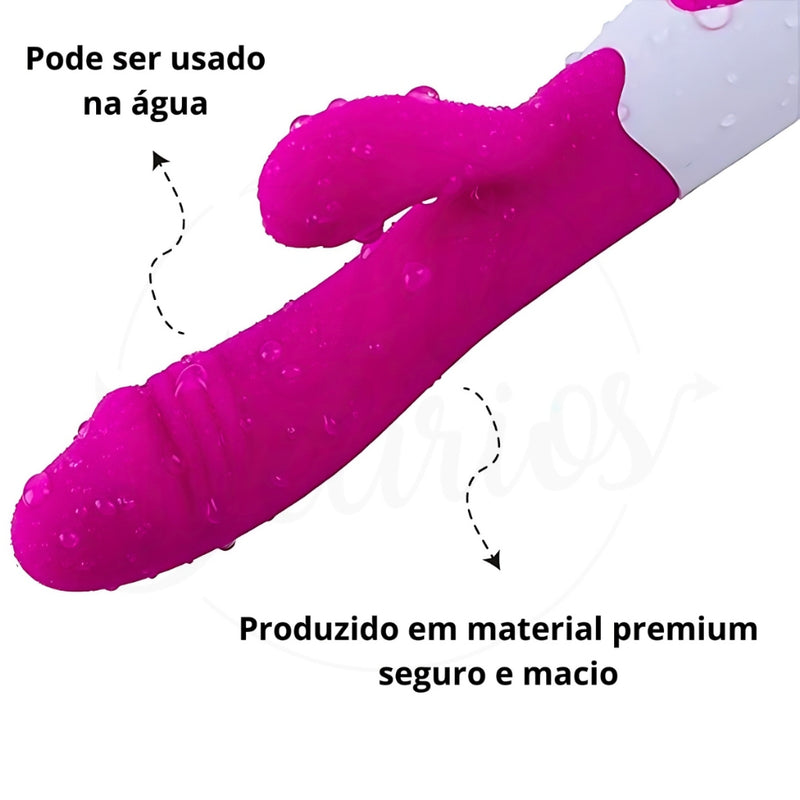 Vibrador Com Estimulador de Clitoris E 10 Modos De Vibração - Female Vibrator